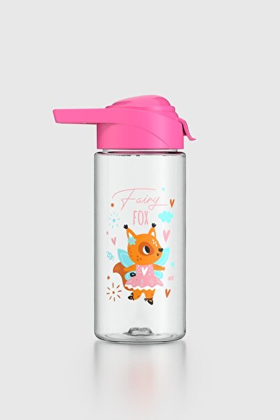 Renga Juno Fox Patterned 500 ml Children's Water Bottle 912096 Fuchsia