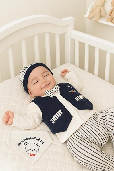 BYS BABY FASHION %100 Pamuklu Yeni Sezon Organik Kutulu Erkek Bebek Papyonlu ...