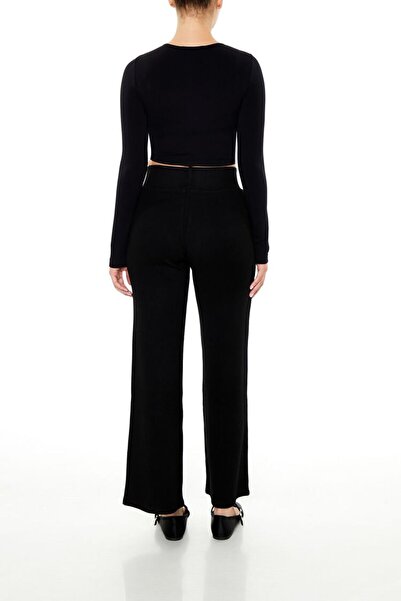 Forever 21 Yüksek Bel Geniş Paça Pantolon