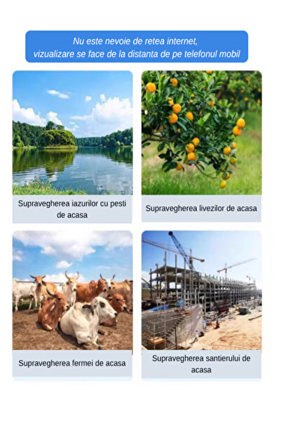 Bllexar BLLEXAR® 4G solar surveillance camera, 12MP Ultra-HD, Night Vision, 360°, waterproof