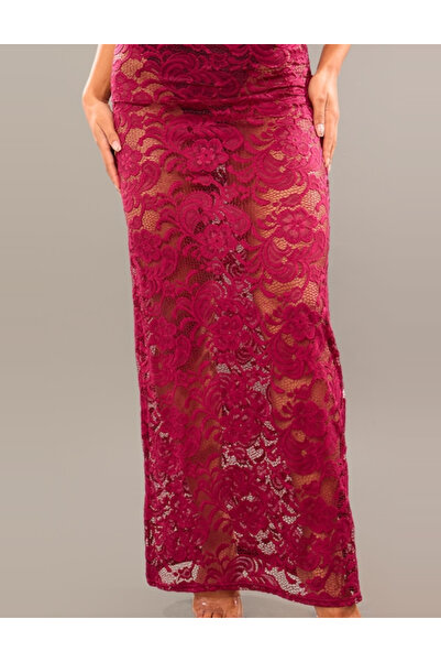 Pretty Little Thing PRETTYLITTLETHING maxi skirt, cherry red