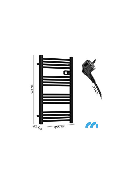 MalTec Electric Radiator for Bathroom BH500W-BL, 500 W,
