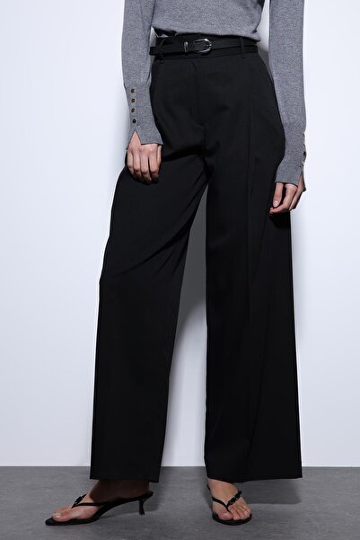 Antioch Black Wide Leg Women's Trousers