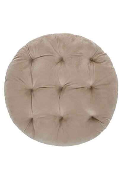 Aneliz Pernă de scaun, bej, catifea 40 cm