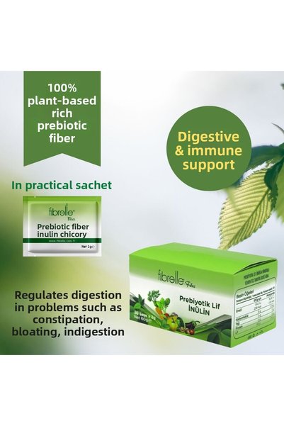 Fibrelle Prebiotic Fiber Enriched Inulin 30 Sachets