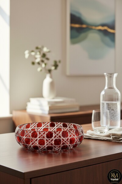 Kristal Market 28cm Water Lily Fruit Holder Honeycomb