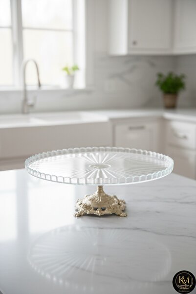 Kristal Market Χειροποίητο κρύσταλλο λευκόχρυσο με λεπτομέρεια με κάθετο σχέδ...