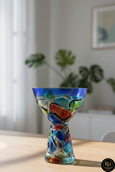 Kristal Market ΚΡΥΣΤΑΛΛΙΝΟ ΧΕΙΡΟΠΟΙΗΤΟ ΧΡΩΜΑΤΙΣΤΟ ΒΑΖΟ