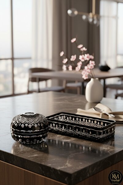Kristal Market Crystal Decor 2-Piece Tableware Set