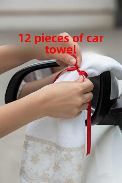 Dantelux 12 bucăți prosop din dantelă Daisy pentru mașină - prosop convoy (37...