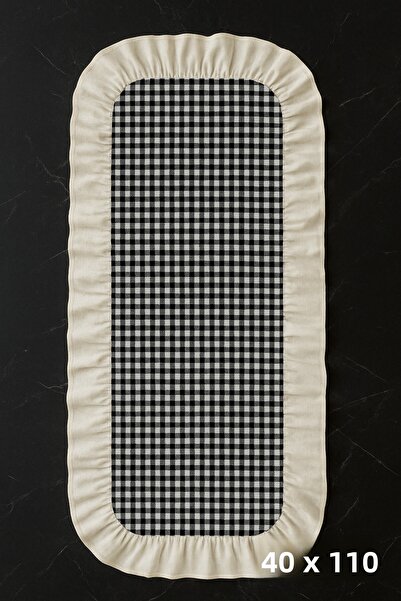 Belomia Home Collection Ποτικαρέλι Ζεφίρ Υφασμάτινο Ράνερ με Λεπτομέρεια Βολά...