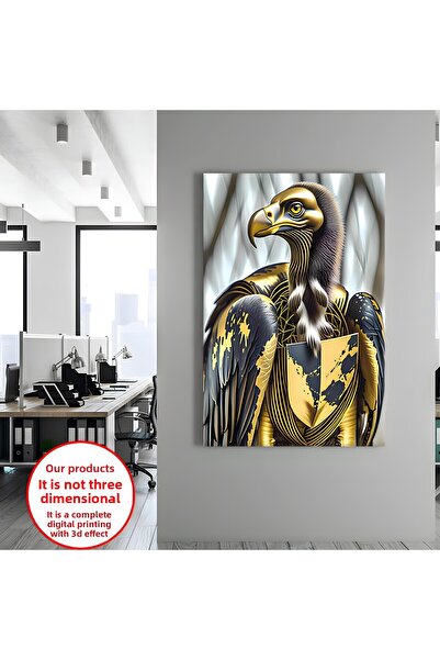 Harika bir ev PANOU-PEȚELE DE PERETE-PIATRĂ DE SALĂ FIGURĂ ANIMALĂ EAGLE NIBI...