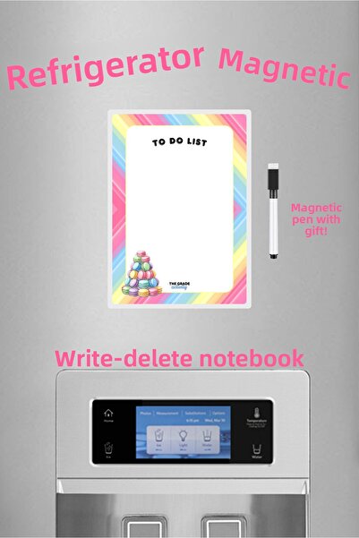 The Grade Summer Sil Makaron to Do List Refrigerator Magnet Memo Holder Magnetic Notepad Planner
