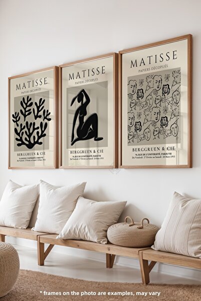 Basquiart Poster înrămat din lemn Matisse Bohemian, set de pictură nr. 24