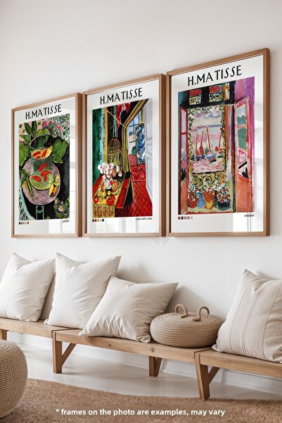 Basquiart Poster înrămat din lemn H Matisse, set de pictură nr. 38