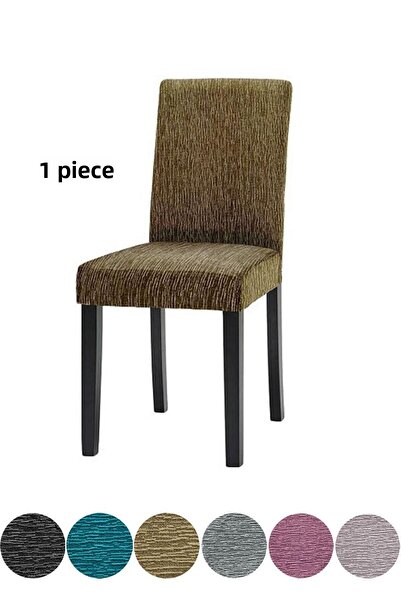 StarMall Jakarli Chair Cover Stick Pattern High Elasticity Chair Cover (1 Piece)