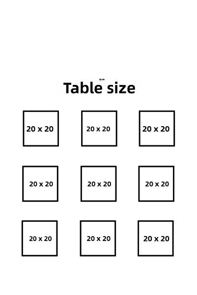 Wooden Factory Set de 9 rame negre – 20x20 cm (dimensiune exterioară) decor pătrat de perete și rame foto cu picioare