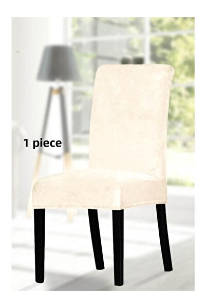 StarMall Silk Velvet Chair Cover Chair Cover Elastic Standard 1 Piece