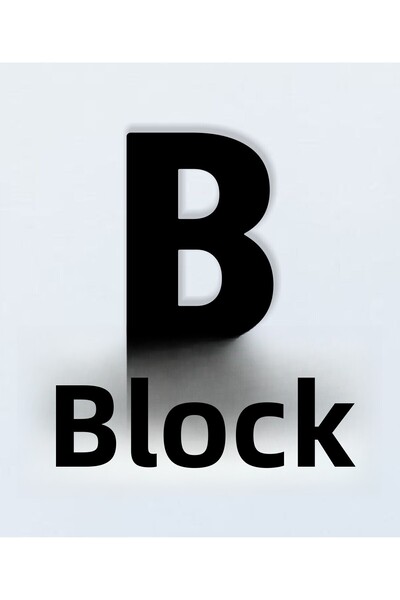 zafrakreklam لافتة إرشادية لمدخل موقع البناء للشقة، مبنى B، مقاس 50×50 سم