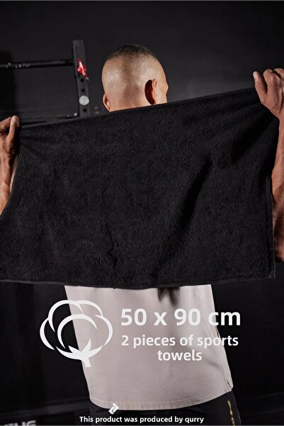 QURRY 2 bucăți prosop sport din bumbac 50x90cm |   Prosop sportiv, prosop de ...