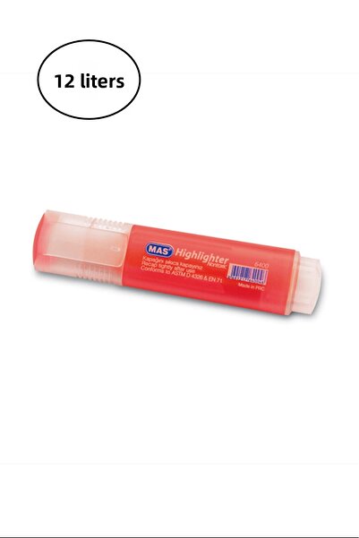 shopwave قلم تمييز ماس برتقالي 6400 12 قطعة