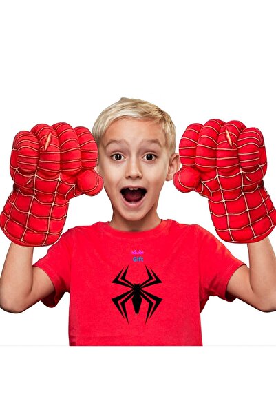 hediyecik لعبة قفازات الملاكمة سبايدر مان من القطيفة مقاس 30 سم