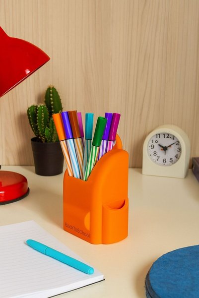 NOVATECH İNOVASYON Bag-Like Pen Holder Desktop Pen Holder Desk Organizer Organizer School Supply