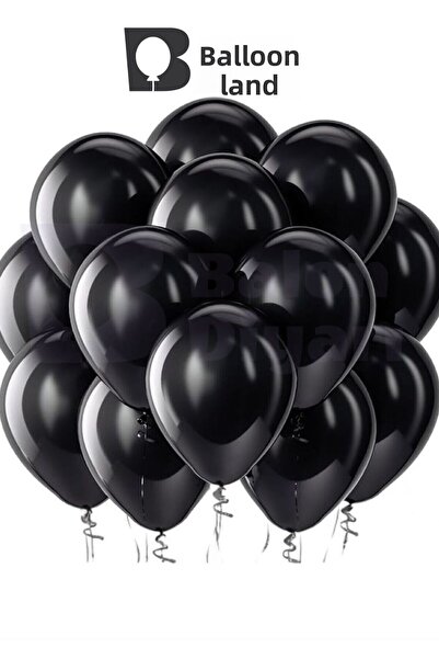 BALON DİYARI بالون أسود 10 قطع - لاتكس فاخر