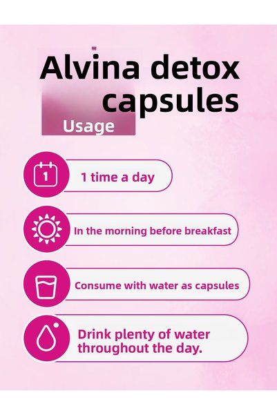 E&G ALVİNA DETOX Alvina Capsules Two Boxes