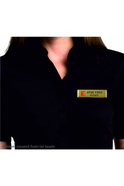 SIRADIŞI REKLAM Personalized Firm Customized Rectangular Collar Nameplate 1 P...