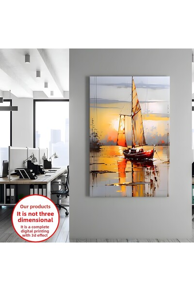 Harikabirev PANZA-PICURĂRI DE PERETE-PIEPTĂ DE SALĂ BARCĂ ROȘIE |   TABLO PE ...