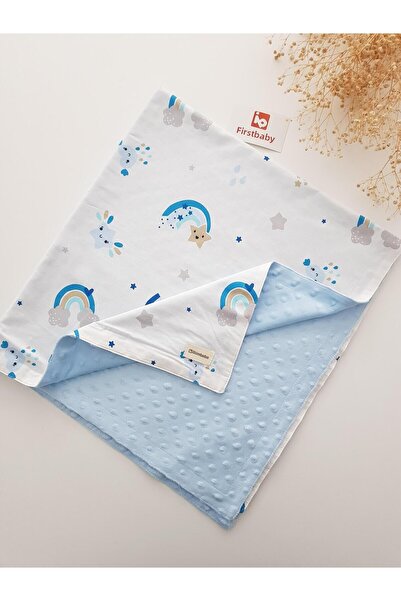 ib ilkimbebe بطانية أطفال من حبوب الحمص بألوان قوس قزح 85×90