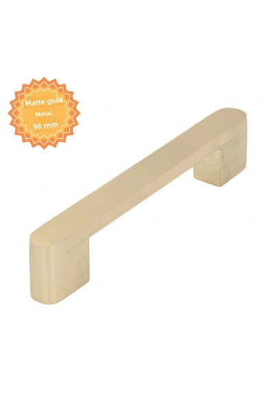 KOÇSAN Mâner Asel Mat Gold 96 mm Mâner de lux pentru mobilier de bucătărie în stil rustic Mâner pentru sertar dulap