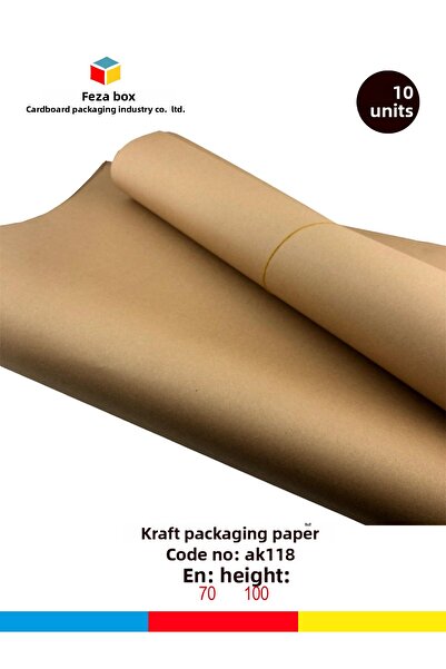 Feza Kutu Package Paper Kraft Paper Wrapping Paper Gift Paper New Year's Dowry Packaging Paper 70x100 (10 PCS)