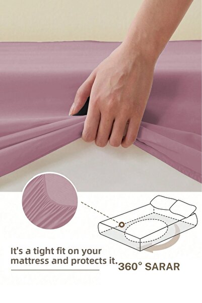 Owra Elastic Cotton Fitted Combed Sheet Single Double King Size Bed 100X200, 160X200, 180X200