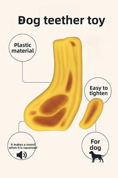 Papağanhane لعبة الكلب الصوتية ذات المظهر اللحمي - لعبة مضغ متينة وممتعة وصحية