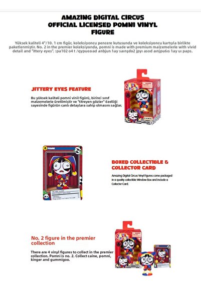 TOYFEST Amazing Digital Circus 4-Piece Premier Collection Set Vinyl Figure + Collectible Cards