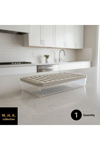MHK Collection Rectangular Storage Box with Plastic Lid
