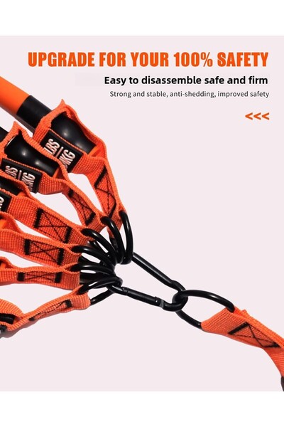 VAYNE Latex 18 Piece Resistance Band Set with Bag Total 145 kg Weight Band Door Back Power Band