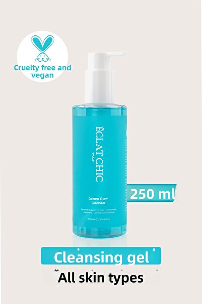 Eclat Chic جل تنظيف الوجه ديرما جلو – سيراميد + نياسيناميد + صبار |   لجميع أ...