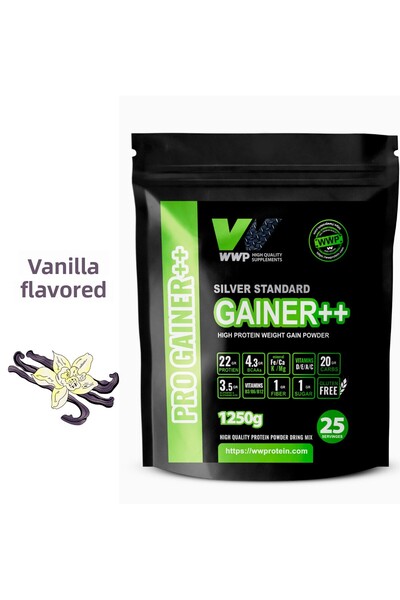 WWP برو جينر++ – ستاندرد سيلفر – 1250 جرام – بنكهة الفانيليا.