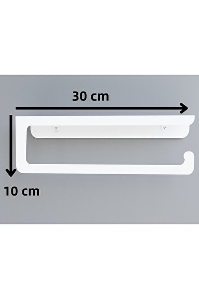 VENON Metal Towel Rail Decorative White Metal Spice Rack Shelf Towel Rack Towel Holder Paper Towel Holder