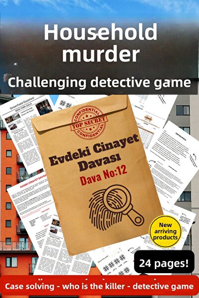 GameBulance Murder at Home Case - Deadly Intrigue - Hard Level Detective Game - Murder Solving Game