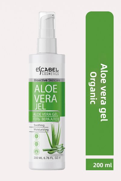 Escabel 200ml Vitamin Paraben-Free Organic Aloe Vera Gel - After Sun and Epil...