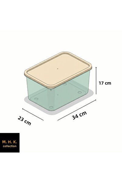 MHK Collection 4 Large Storage Boxes with Lids