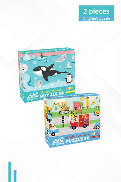 Neverland 2 Pieces 36 Parts - Arctic Friends and Traffic Vehicles