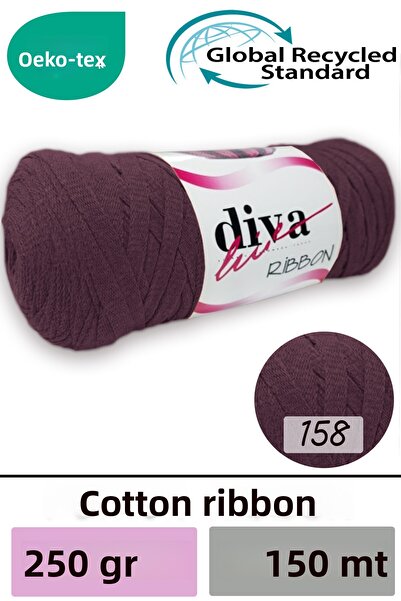 Diva İplik Diva Ribbon 158 Vinete
