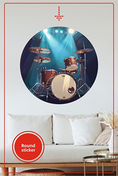 KOSS Dijital Set de tobe Autocolant rotund Design lumini de scenă Decal decor...