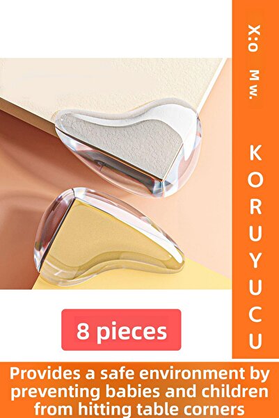 Wintoup Practical Child Baby Safety Table Nightstand Furniture Anti-Collision Silicone Corner Edge Protector 8 Pieces