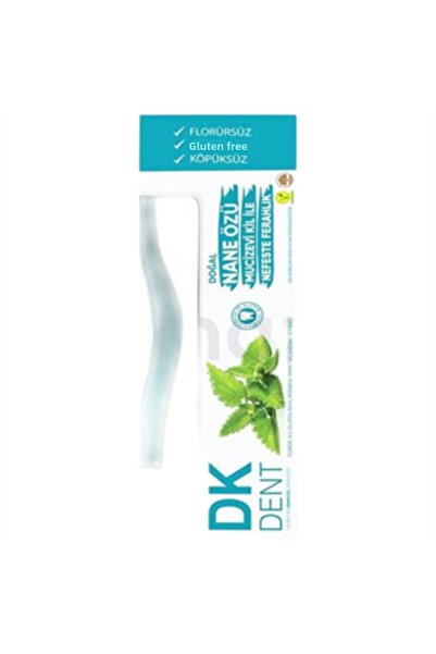 DENT معجون أسنان دي كيه 7 بالنعناع 75 مل - مع فرشاة أسنان كهدية